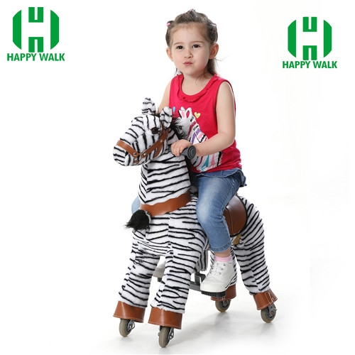 Walking Animal plush ride on horse toy for playground