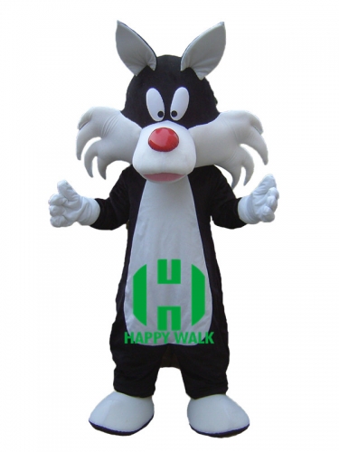 Animal Cat  Apparel carnival Advertising cosplay Custom Adult Walking Fur Human Animal Party Plush Movie Character Cartoon Mascot Costume for Adult Sh