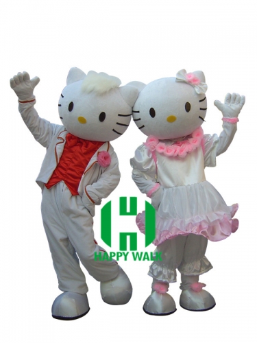 Hello Kitty The Sheep Character cosplay Custom Adult Walking Fur Human Animal Party Plush Movie Character Cartoon Mascot Costume for Adult Sh