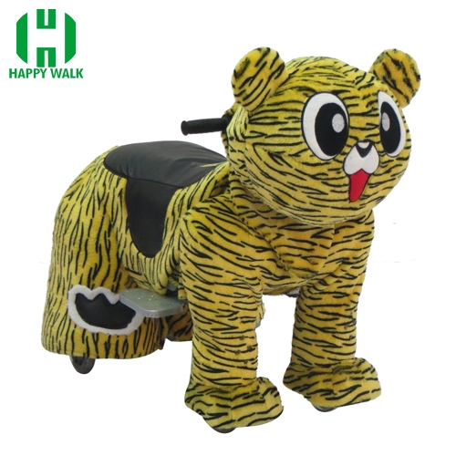 Tiger Wild Animal Electric Walking Animal Ride for Kids Plush Animal Ride On Toy for Playground
