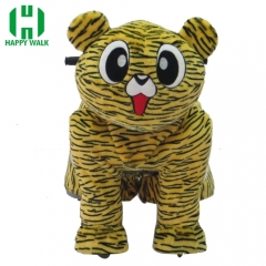 Tiger Wild Animal Electric Walking Animal Ride for Kids Plush Animal Ride On Toy for Playground