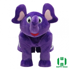 Elephant Wild Animal Electric Walking Animal Ride for Kids Plush Animal Ride On Toy for Playground