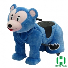 Little Monkey Electric Walking Animal Ride for Kids Plush Animal Ride On Toy for Playground