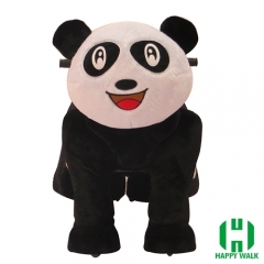 Panda Wild Animal Electric Walking Animal Ride for Kids Plush Animal Ride On Toy for Playground