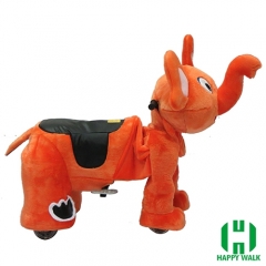 Elephant Wild Animal Electric Walking Animal Ride for Kids Plush Animal Ride On Toy for Playground