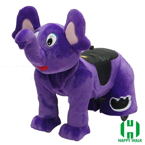 Elephant Wild Animal Electric Walking Animal Ride for Kids Plush Animal Ride On Toy for Playground