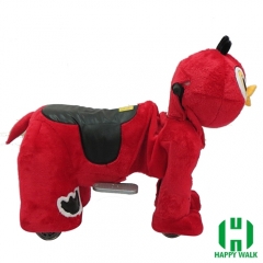 Little Chicken Electric Walking Animal Ride for Kids Plush Animal Ride On Toy for Playground