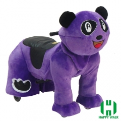 Panda Wild Animal Electric Walking Animal Ride for Kids Plush Animal Ride On Toy for Playground