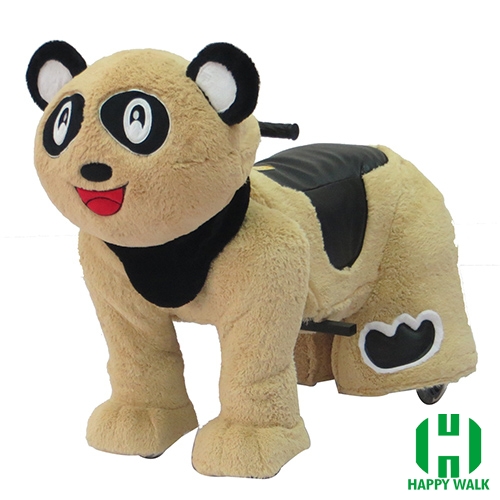 Panda Wild Animal Electric Walking Animal Ride for Kids Plush Animal Ride On Toy for Playground