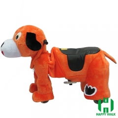 Dog Electric Walking Animal Ride for Kids Plush Animal Ride On Toy for Playground
