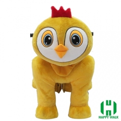 Little Chicken Electric Walking Animal Ride for Kids Plush Animal Ride On Toy for Playground