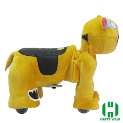 Cow Electric Walking Animal Ride for Kids Plush Animal Ride On Toy for Playground