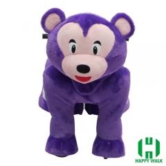 Little Monkey Electric Walking Animal Ride for Kids Plush Animal Ride On Toy for Playground