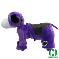 Dog Electric Walking Animal Ride for Kids Plush Animal Ride On Toy for Playground