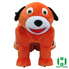 Dog Electric Walking Animal Ride for Kids Plush Animal Ride On Toy for Playground