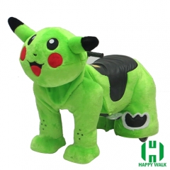 Pikachu Electric Walking Animal Ride for Kids Plush Animal Ride On Toy for Playground