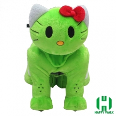 Kitty Cat Electric Walking Animal Ride for Kids Plush Animal Ride On Toy for Playground