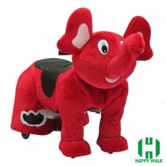 Elephant Wild Animal Electric Walking Animal Ride for Kids Plush Animal Ride On Toy for Playground