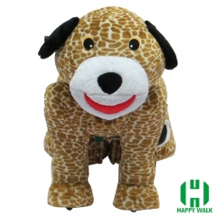 Dog Electric Walking Animal Ride for Kids Plush Animal Ride On Toy for Playground