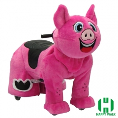 Bad Piggie Wild Animal Electric Walking Animal Ride for Kids Plush Animal Ride On Toy for Playground