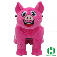 Bad Piggie Wild Animal Electric Walking Animal Ride for Kids Plush Animal Ride On Toy for Playground