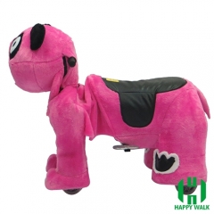 Big Black Bear Wild Animal Electric Walking Animal Ride for Kids Plush Animal Ride On Toy for Playground