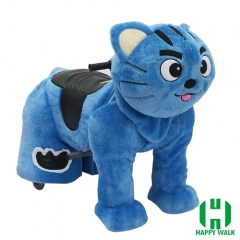 Star Cat Wild Animal Electric Walking Animal Ride for Kids Plush Animal Ride On Toy for Playground