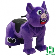 Bad Piggie Wild Animal Electric Walking Animal Ride for Kids Plush Animal Ride On Toy for Playground