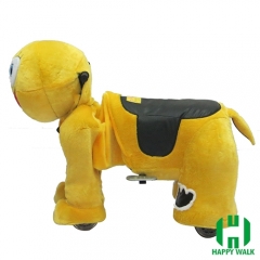 Sponge Bob Wild Animal Electric Walking Animal Ride for Kids Plush Animal Ride On Toy for Playground