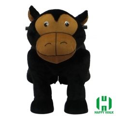 Gorilla Wild Animal Electric Walking Animal Ride for Kids Plush Animal Ride On Toy for Playground