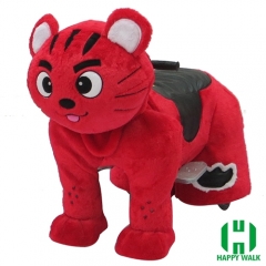 Star Cat Wild Animal Electric Walking Animal Ride for Kids Plush Animal Ride On Toy for Playground