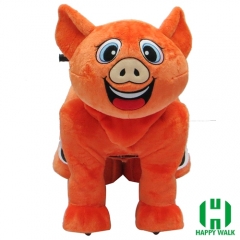 Bad Piggie Wild Animal Electric Walking Animal Ride for Kids Plush Animal Ride On Toy for Playground