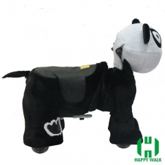 Big Black Bear Wild Animal Electric Walking Animal Ride for Kids Plush Animal Ride On Toy for Playground