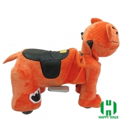 Star Cat Wild Animal Electric Walking Animal Ride for Kids Plush Animal Ride On Toy for Playground