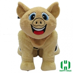 Bad Piggie Wild Animal Electric Walking Animal Ride for Kids Plush Animal Ride On Toy for Playground