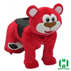 Bear Wild Animal Electric Walking Animal Ride for Kids Plush Animal Ride On Toy for Playground