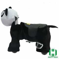 Big Black Bear Wild Animal Electric Walking Animal Ride for Kids Plush Animal Ride On Toy for Playground