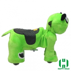 Big Black Bear Wild Animal Electric Walking Animal Ride for Kids Plush Animal Ride On Toy for Playground