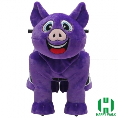 Bad Piggie Wild Animal Electric Walking Animal Ride for Kids Plush Animal Ride On Toy for Playground