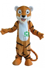 Tiger Wild Animal Character Custom Adult Walking Fur Human Animal Party Plush Movie Character Cartoon Mascot Costume for Adult