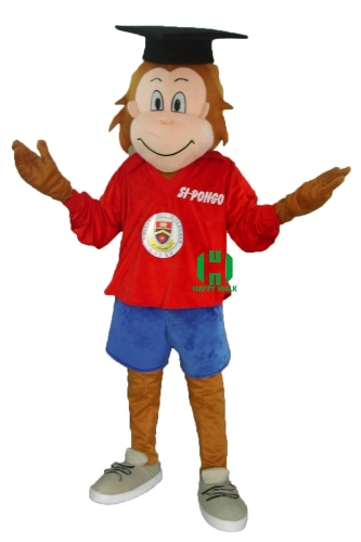 Monkey Wild Animal Character Custom Adult Walking Fur Human Animal Party Plush Movie Character Cartoon Mascot Costume for Adult