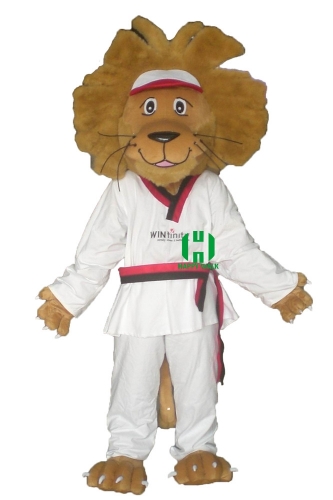 Lion Wild Animal Character Custom Adult Walking Fur Human Animal Party Plush Movie Character Cartoon Mascot Costume for Adult