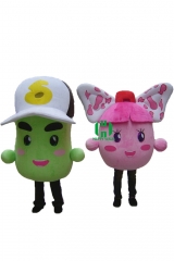 Custom Adult Walking Fur Human Animal Party Plush Movie Character Cartoon Mascot Costume for Adult Sh