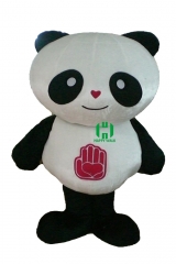 Panda Wild Animal Character Custom Adult Walking Fur Human Animal Party Plush Movie Character Cartoon Mascot Costume for Adult
