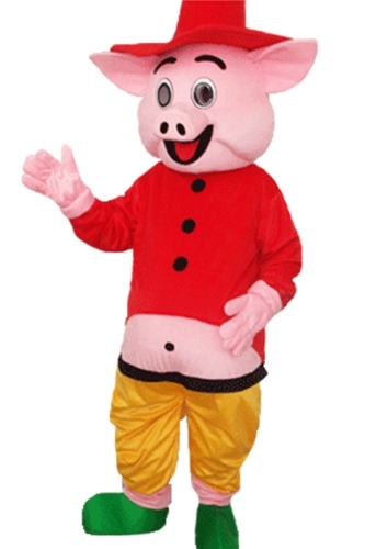 Pig Farm Animal Character Custom Adult Walking Fur Human Animal Party Plush Movie Character Cartoon Mascot Costume for Adult