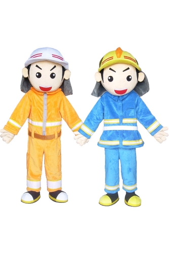 Worker Human People Character cosplay Custom Adult Walking Fur Human Animal Party Plush Movie Character Cartoon Mascot Costume for Adult