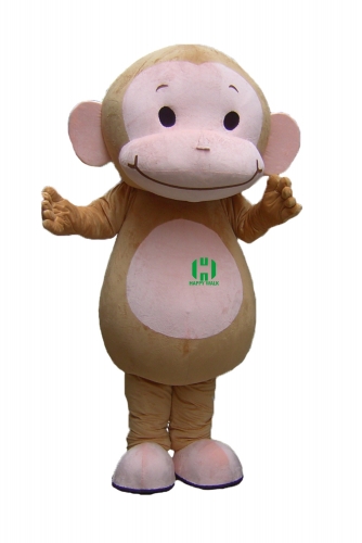Monkey Wild Animal Character Custom Adult Walking Fur Human Animal Party Plush Movie Character Cartoon Mascot Costume for Adult