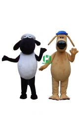 Farm Animal Character Custom Adult Walking Fur Human Animal Party Plush Movie Character Cartoon Mascot Costume for Adult