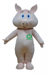 Pig Farm Animal Character Custom Adult Walking Fur Human Animal Party Plush Movie Character Cartoon Mascot Costume for Adult