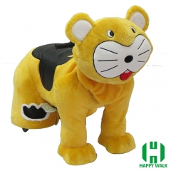 Baby Tiger Dog Animal Electric Walking Animal Ride for Kids Plush Animal Ride On Toy for Playground